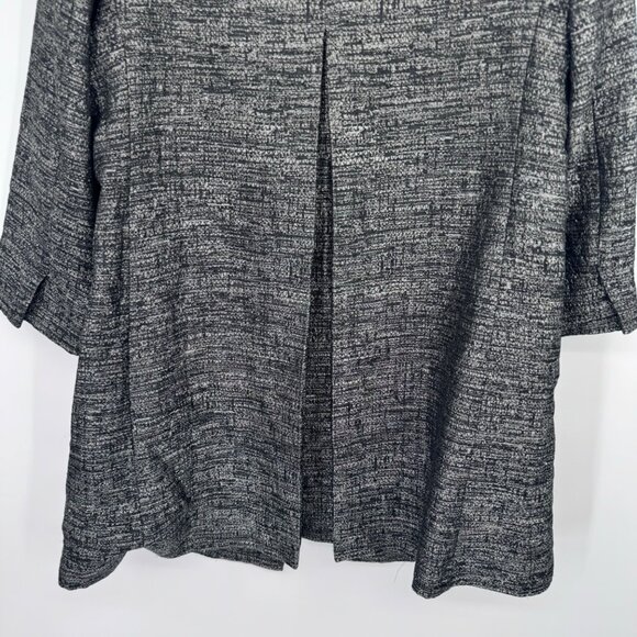 Eileen Fisher Faceted Organic Cotton Blend open Jacquard Coat jacket size medium - Picture 10 of 13